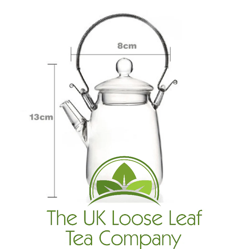 300ml Glass teapot with internal strainer - Image 4
